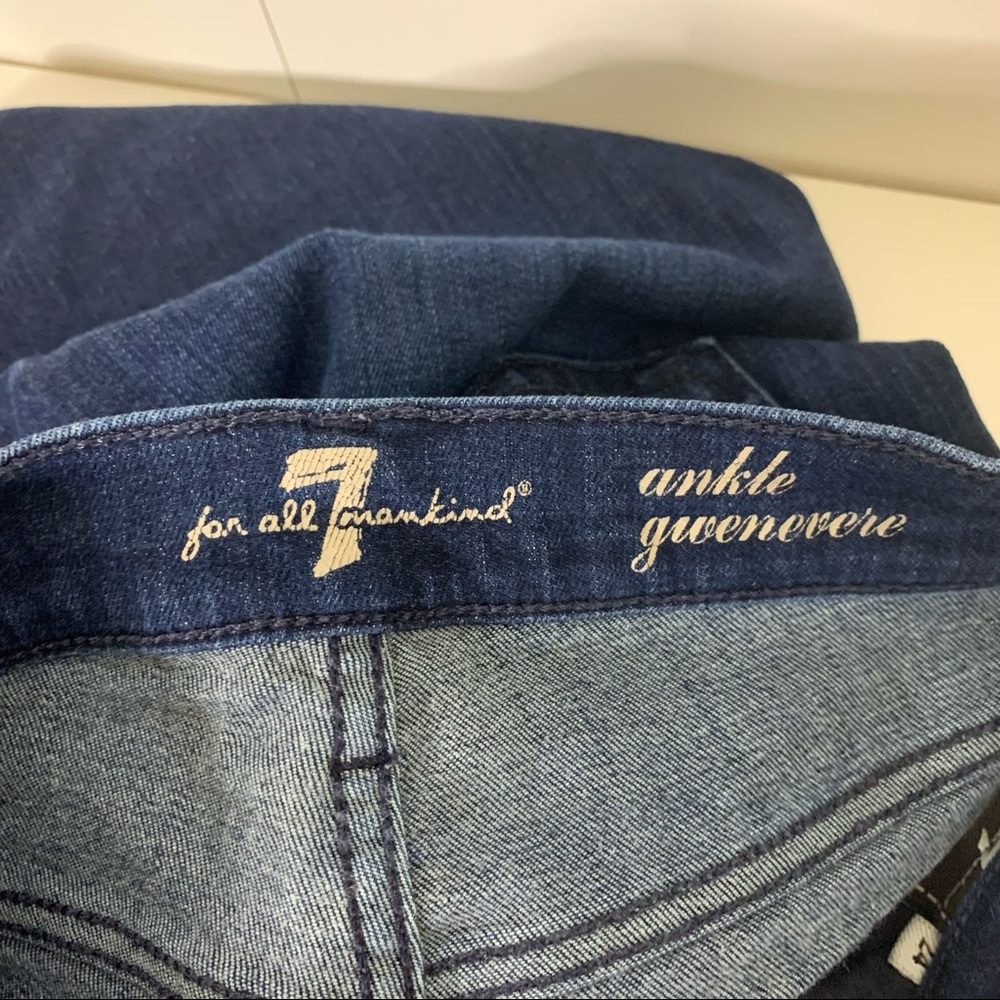 7FAM Genevieve Ankle Dark Wash Skinny Jeans - Picture 4 of 4